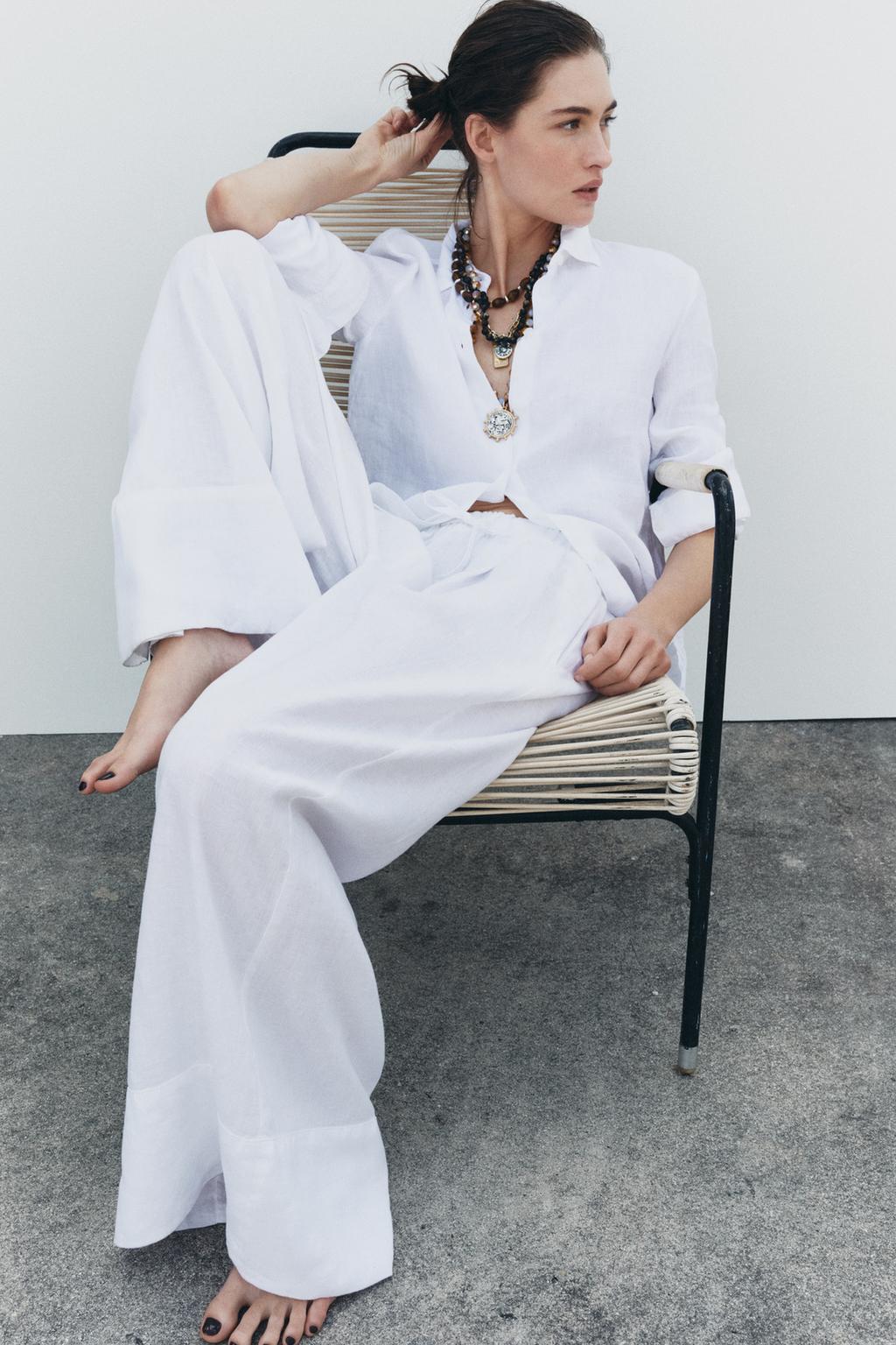 🌷Last day 50%OFF🔥100% LINEN PALAZZO SET(Buy 2 Free Shipping)