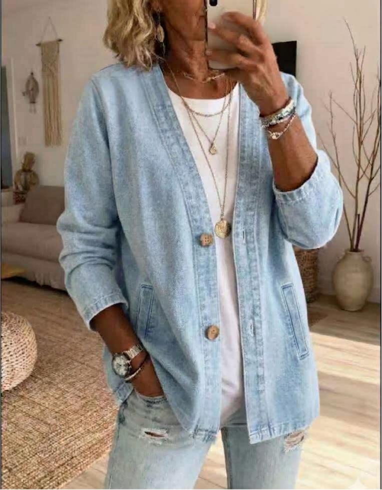 💕💕2026 Hot Sale Lightweight Denim Cardigan