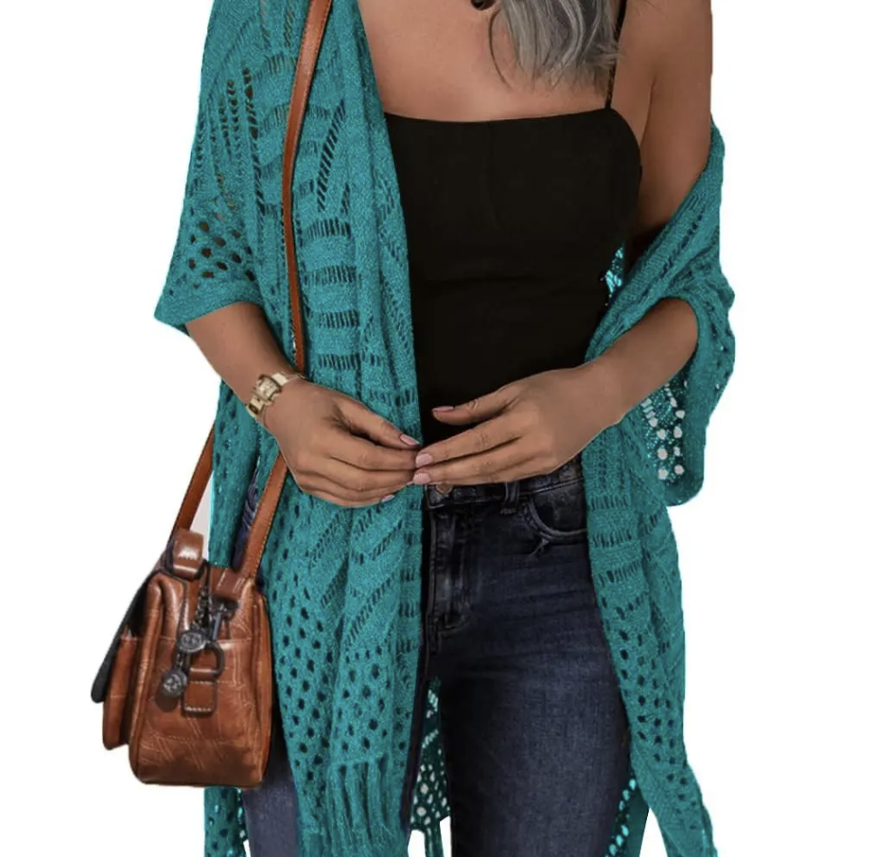 💕💕 Women's Tassel Hollow Crochet Cardigan  ON SALE 💐
