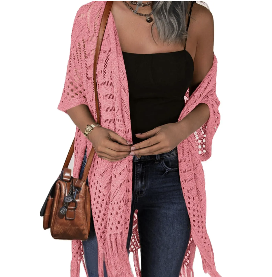💕💕 Women's Tassel Hollow Crochet Cardigan  ON SALE 💐