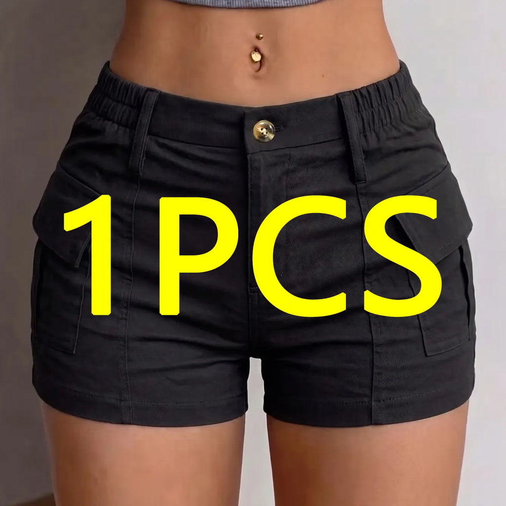 Final Day! 49% OFF ⏰🔥 Retro Slim Low-Rise Cargo Shorts Women 🩳