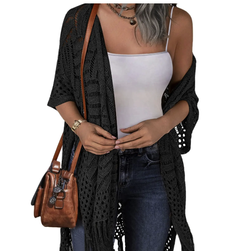 💕💕 Women's Tassel Hollow Crochet Cardigan  ON SALE 💐
