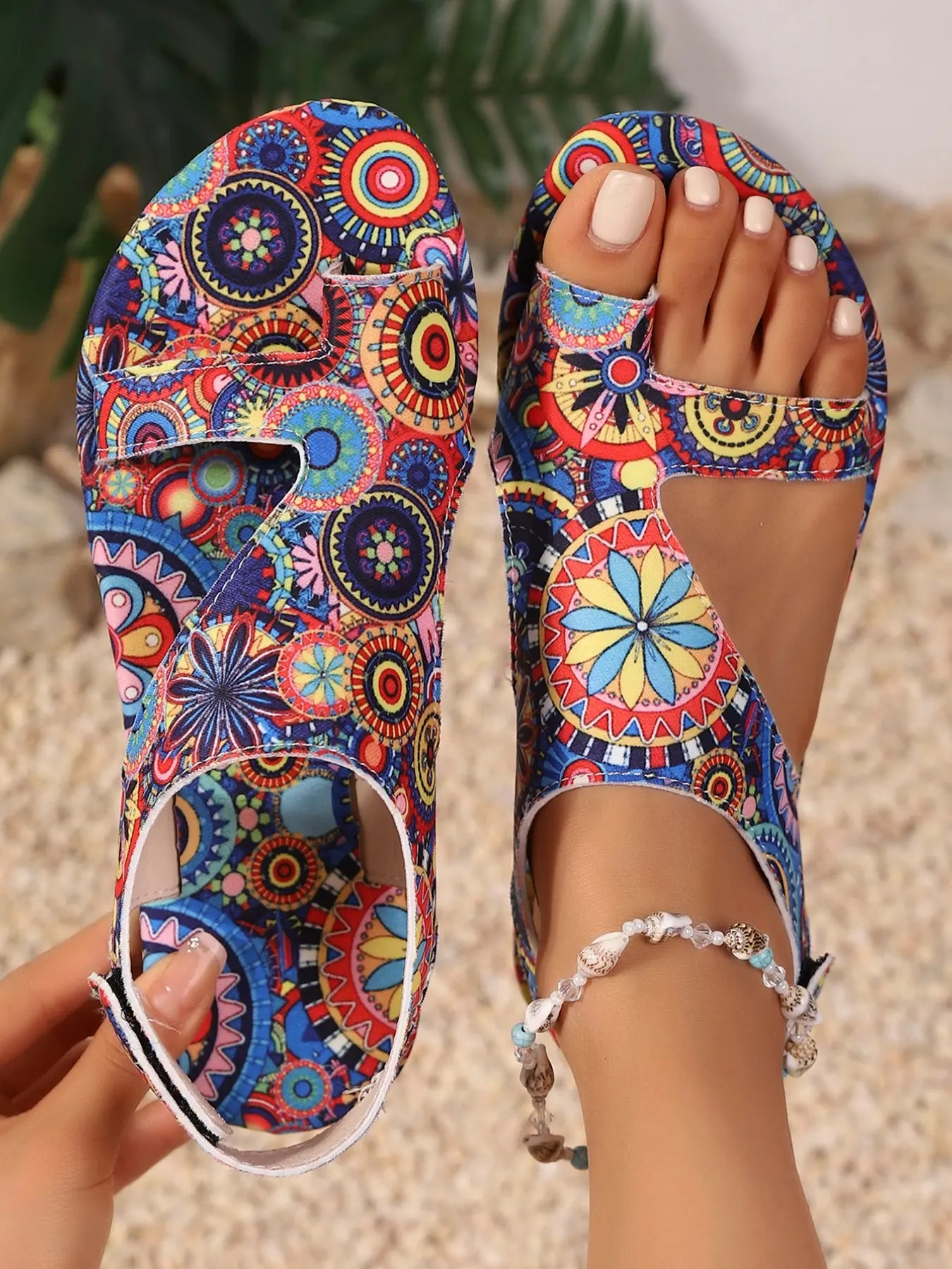 💕💕 Boho Cashew Flower Sandals  20% OFF 💰