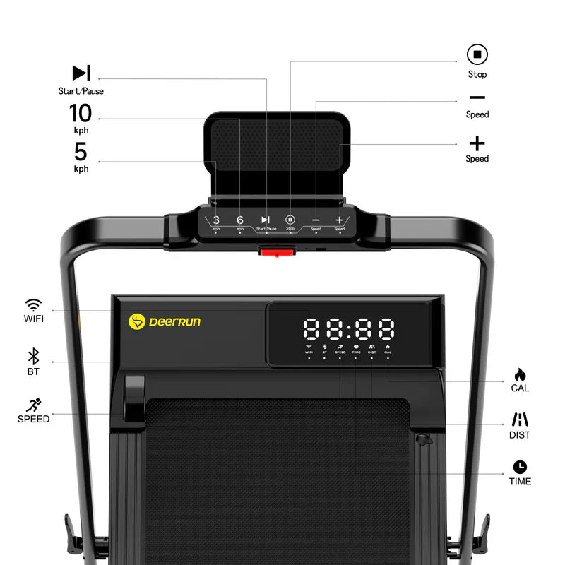 🎉DeerRun A5 PRO Vitality – 2026 Smart 2-in-1 Folding Treadmill, with an Upgraded Chip and NFC Support（🎁Special Sale—Free Shipping）