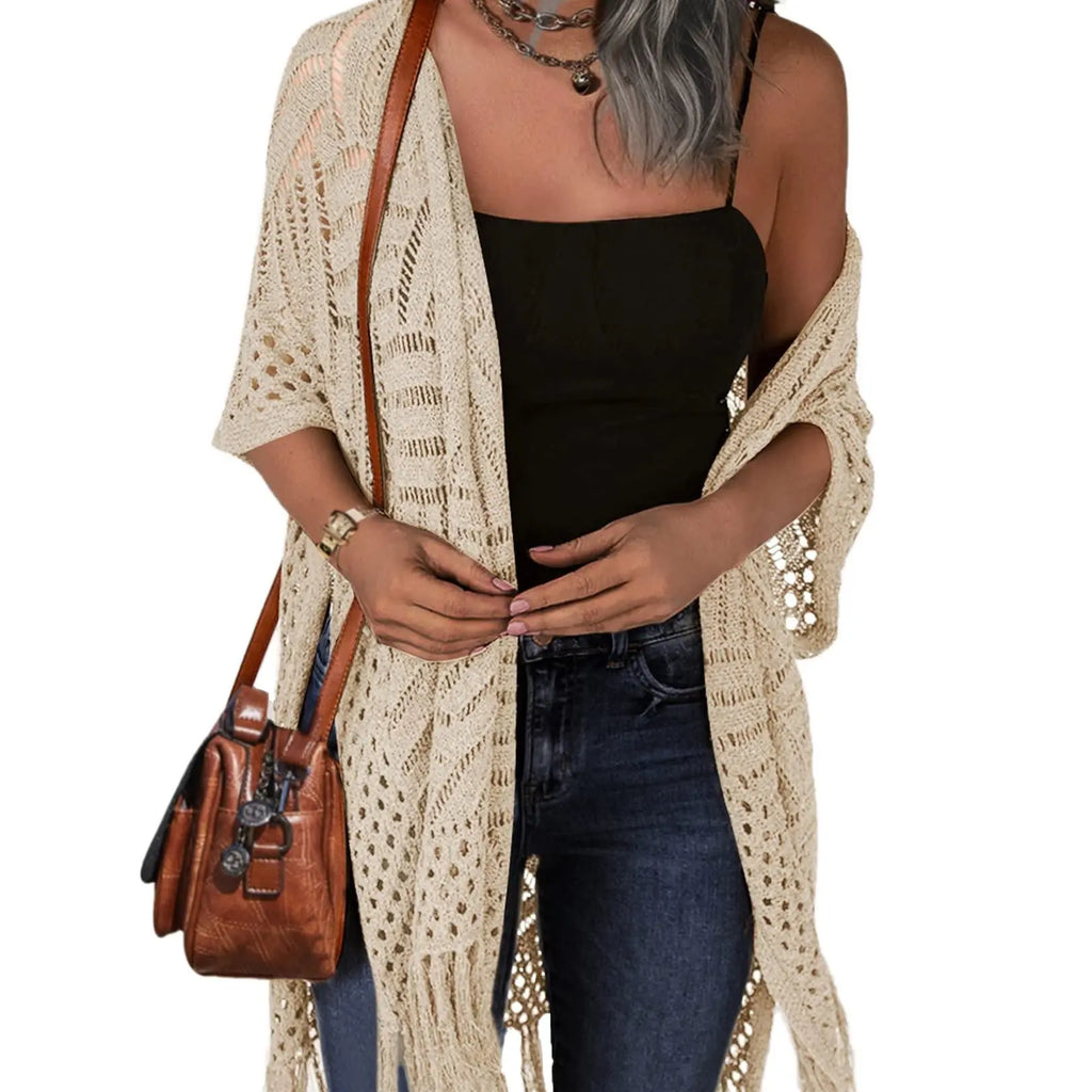 💕💕 Women's Tassel Hollow Crochet Cardigan  ON SALE 💐
