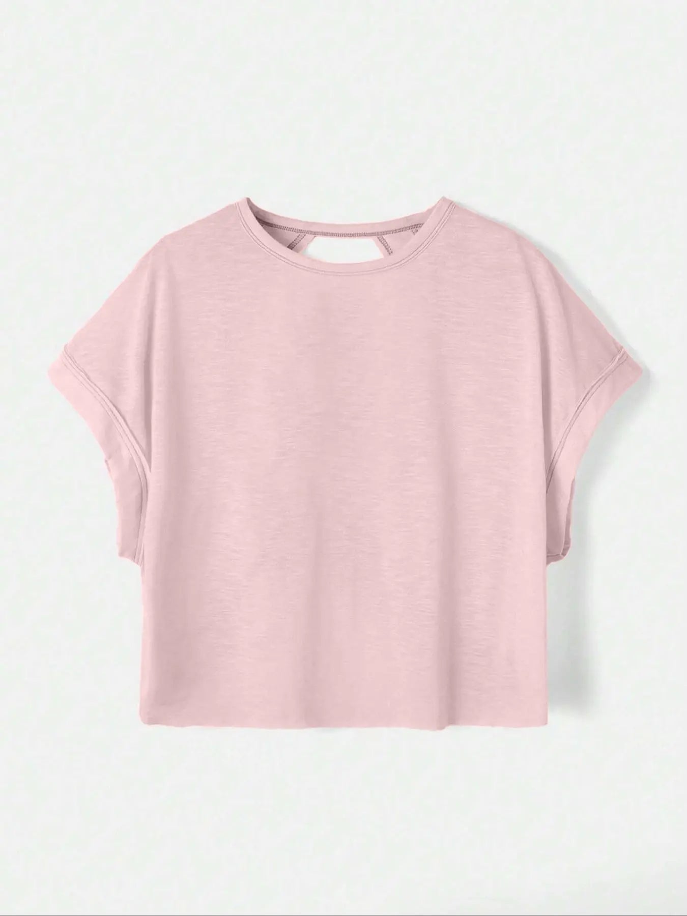 Last Day Save 49% ⏰🎉Women's Cut Out Batwing Sleeve Tee - Asymmetrical Hem