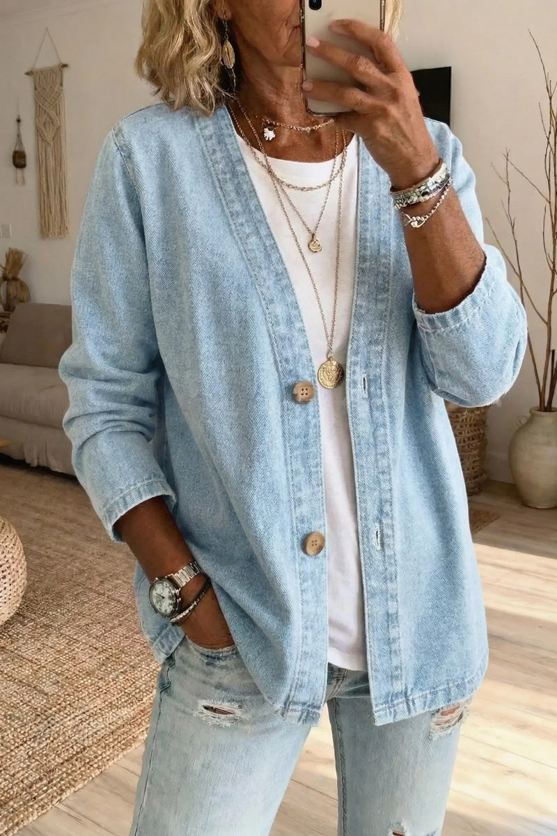 💕💕2026 Hot Sale Lightweight Denim Cardigan