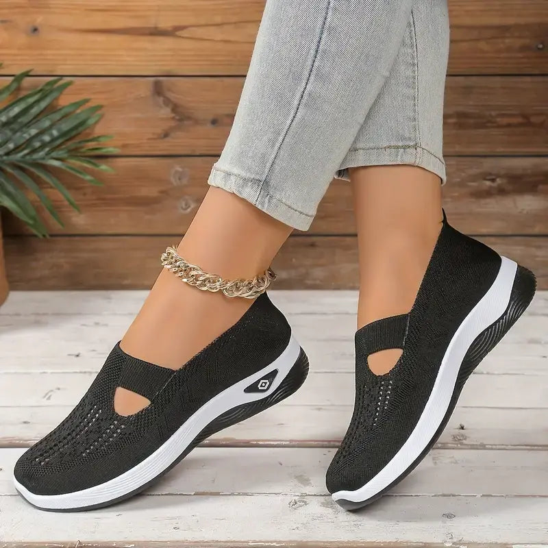 💕💕Rain Core Plus Size Women's Slip-Ons - Airy Mesh Sneakers