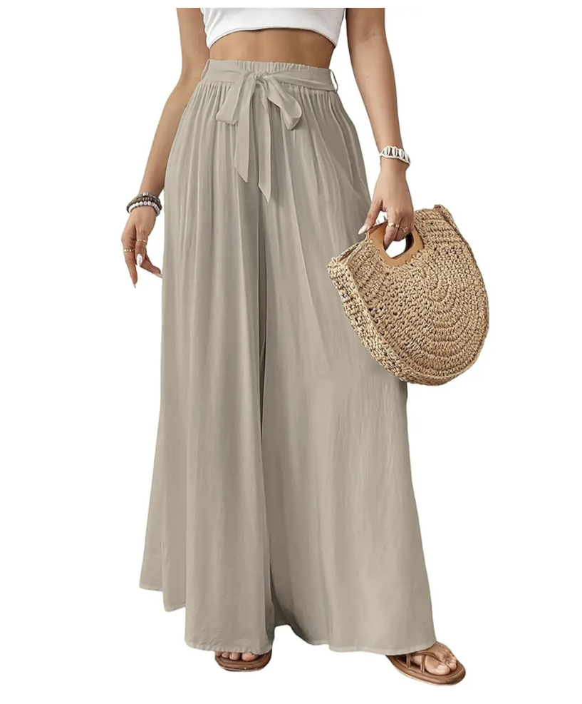 💕💕🌸 SALE Bsubseach Women's Floral Wide Leg Pants 🌸