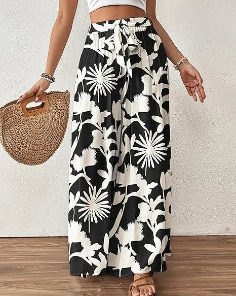 💕💕🌸 SALE Bsubseach Women's Floral Wide Leg Pants 🌸