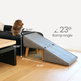 🎉2-in-1 Convertible Ottoman Dog Ramp & Step Stool — Solid Wood, Pet-Safe Design（🎁Special Sale—Free Shipping）