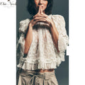 💕💕Women's Summer Lace T-Shirt with Flared Sleeves