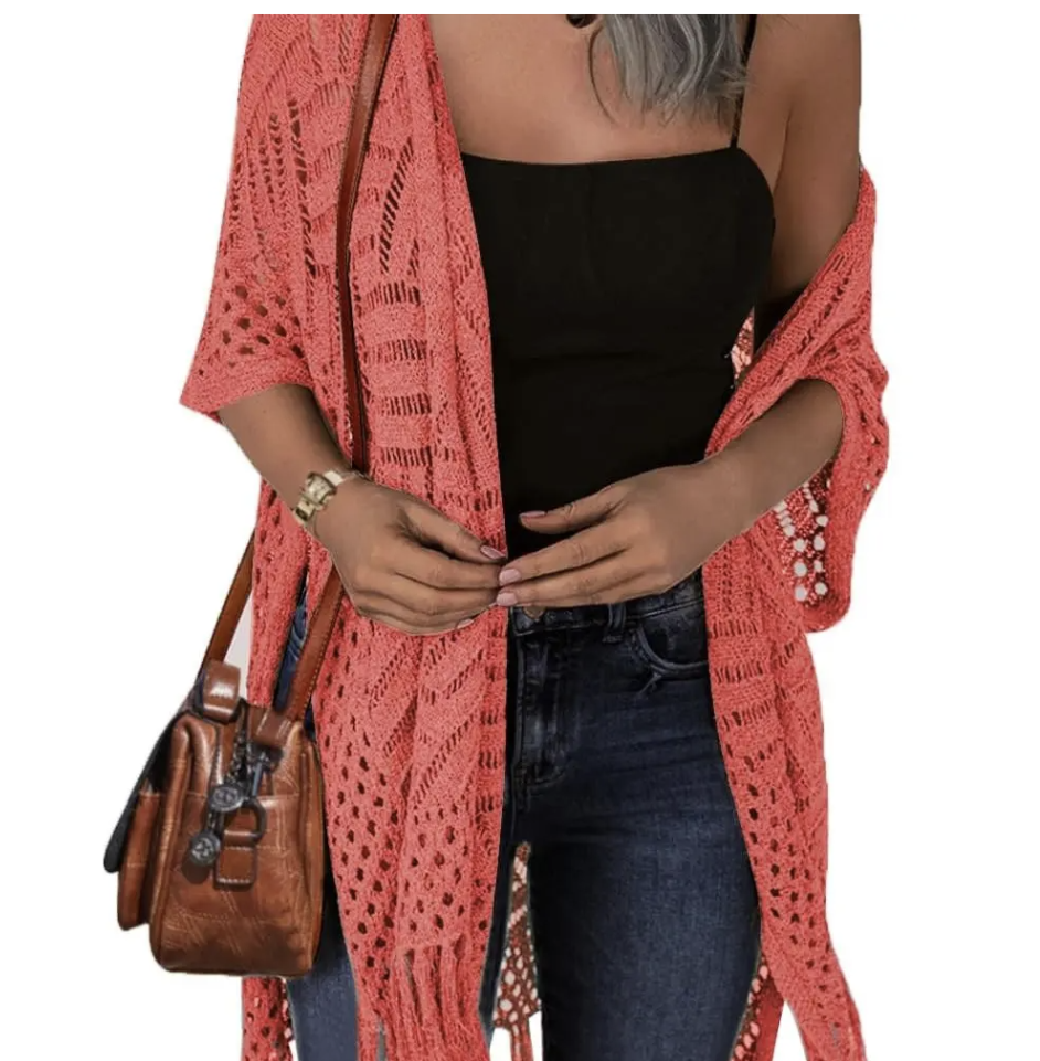 💕💕 Women's Tassel Hollow Crochet Cardigan  ON SALE 💐