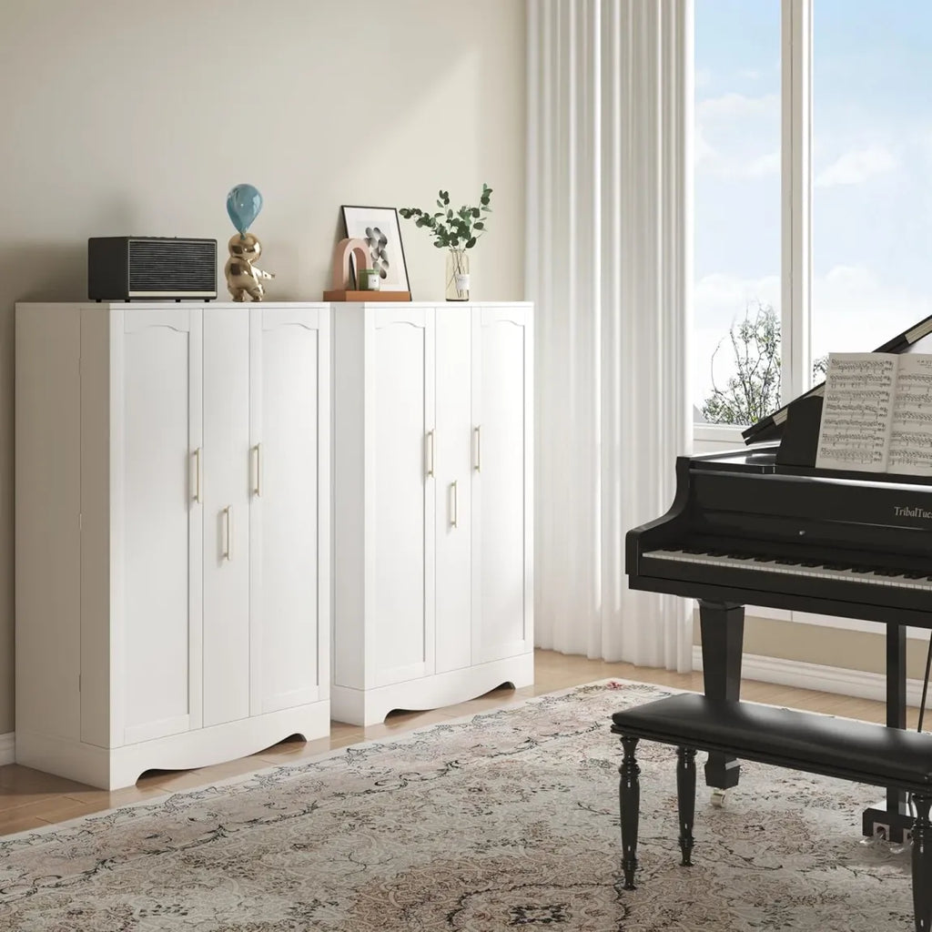 🎉47-inch kitchen sideboard with drawers and storage space with adjustable shelves（🎁Special Sale—Free Shipping）