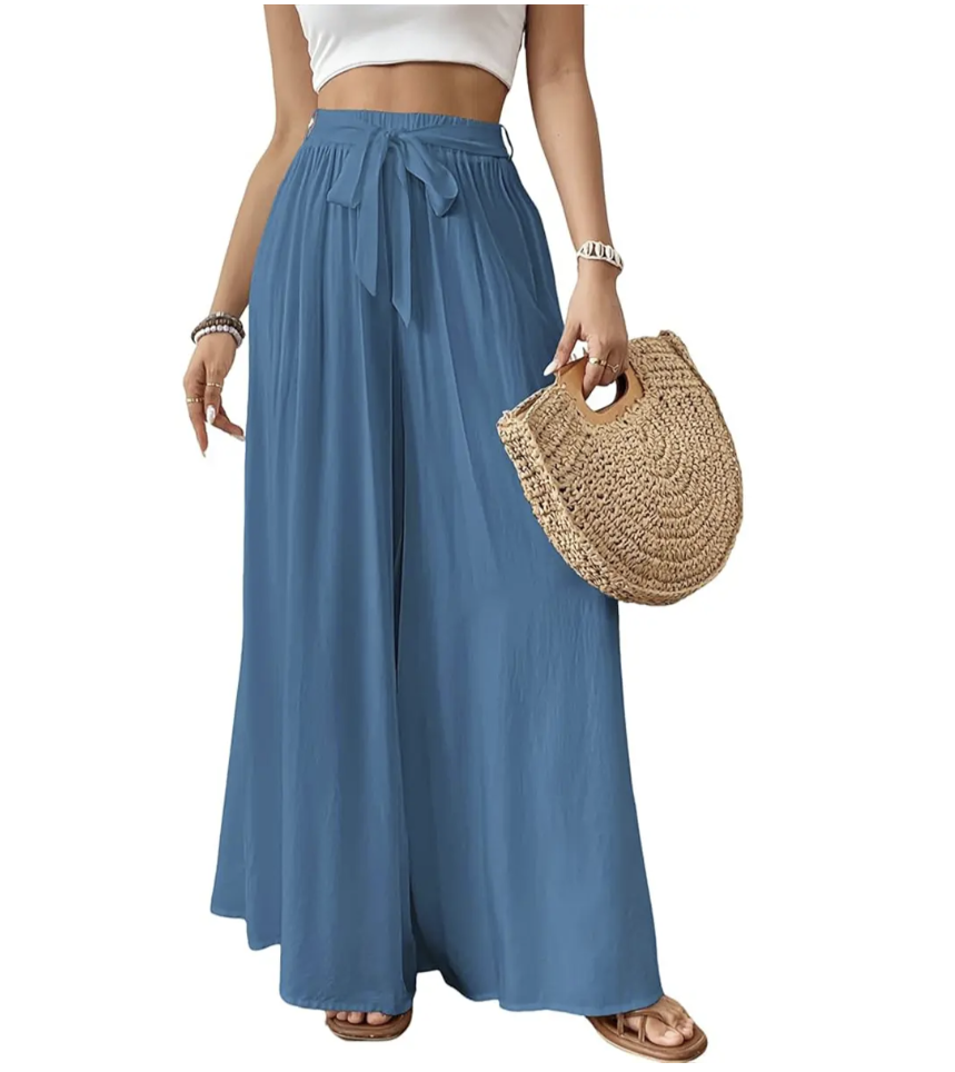 💕💕🌸 SALE Bsubseach Women's Floral Wide Leg Pants 🌸