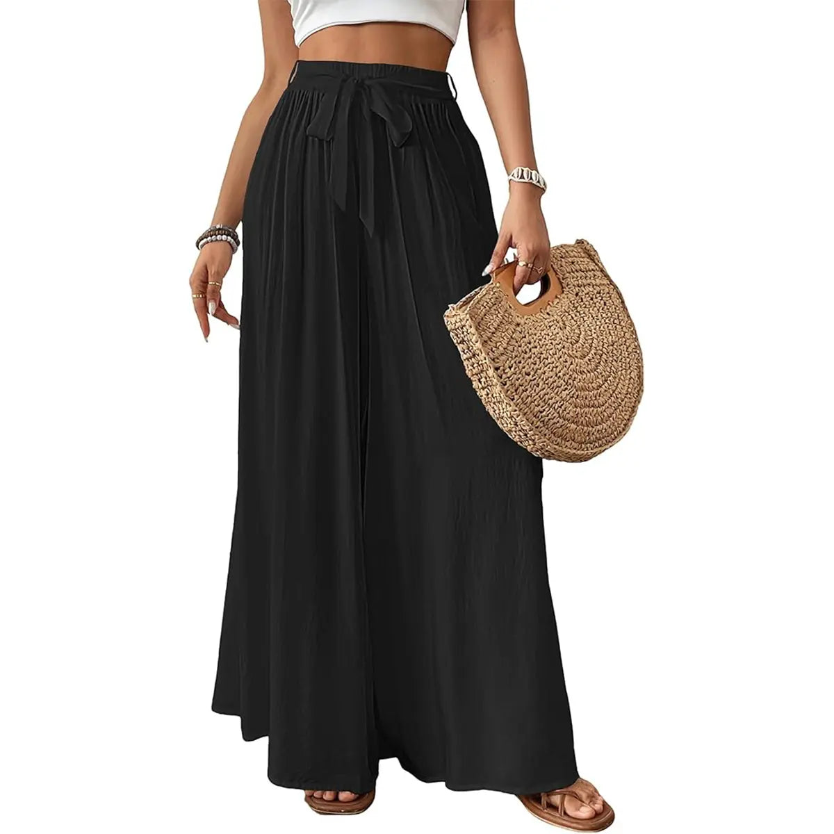 💕💕🌸 SALE Bsubseach Women's Floral Wide Leg Pants 🌸