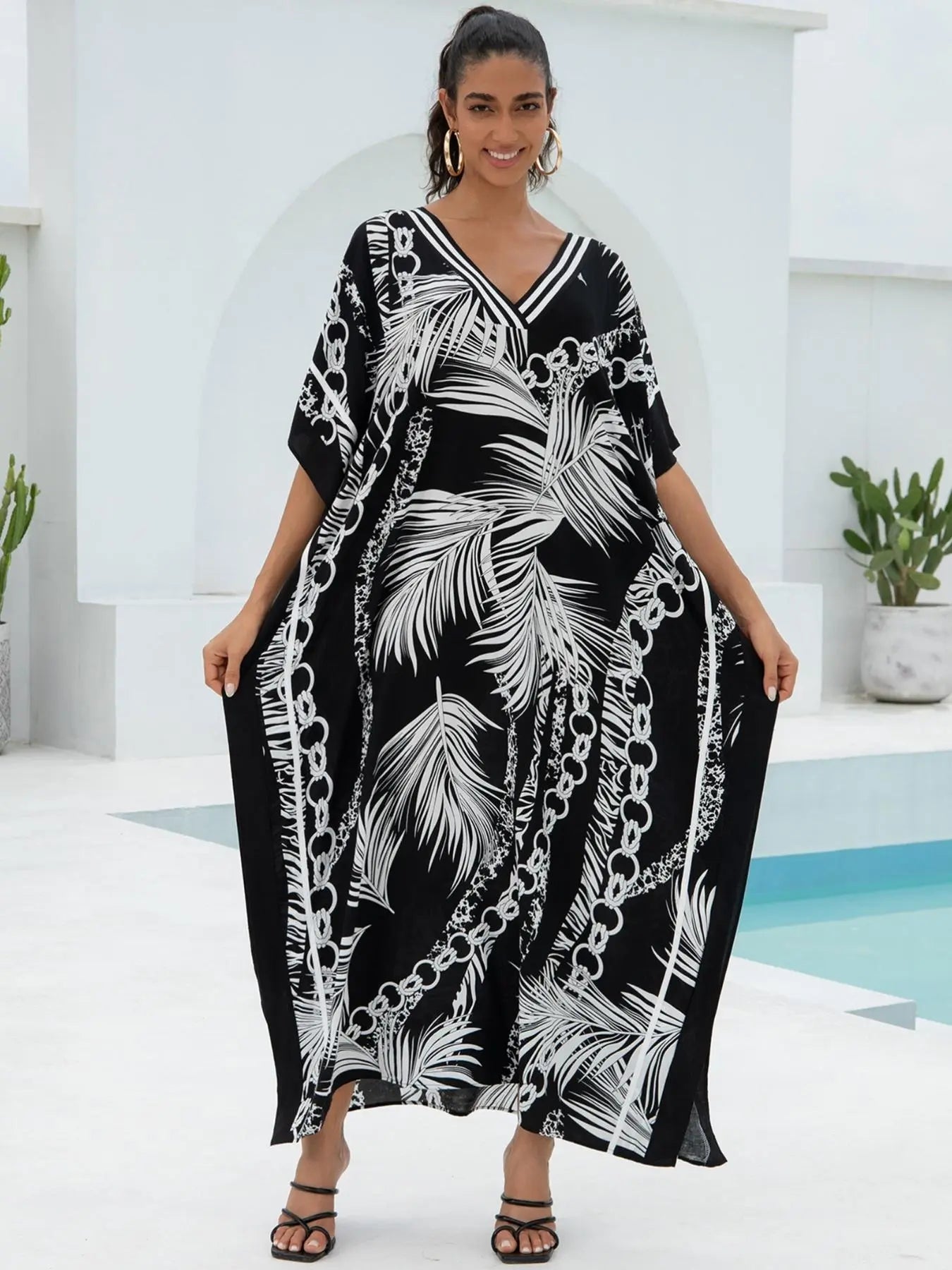 Last Day! Save 49% ⏰🔥 Striped Bohemian Kaftan Dress 🧵