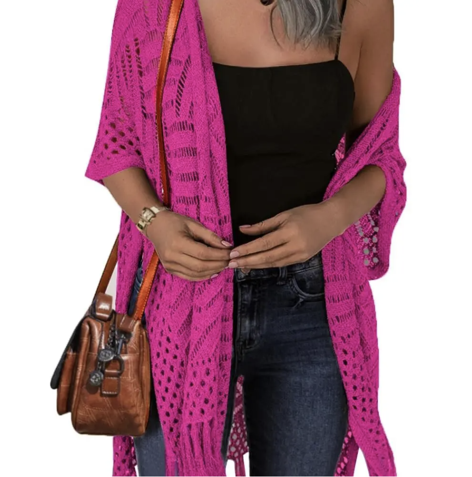 💕💕 Women's Tassel Hollow Crochet Cardigan  ON SALE 💐