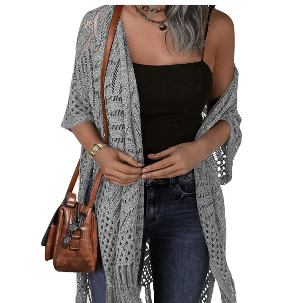 💕💕 Women's Tassel Hollow Crochet Cardigan  ON SALE 💐