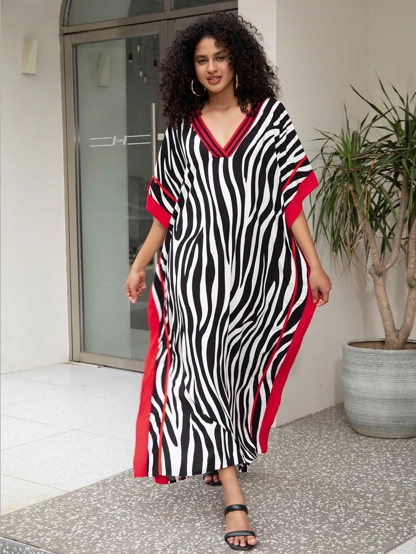 Last Day! Save 49% ⏰🔥 Striped Bohemian Kaftan Dress 🧵