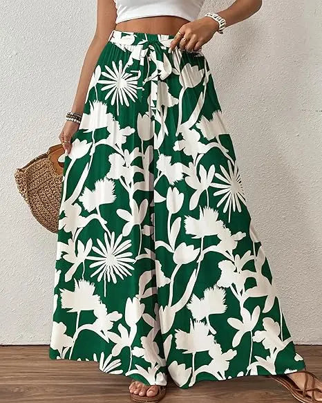 💕💕🌸 SALE Bsubseach Women's Floral Wide Leg Pants 🌸
