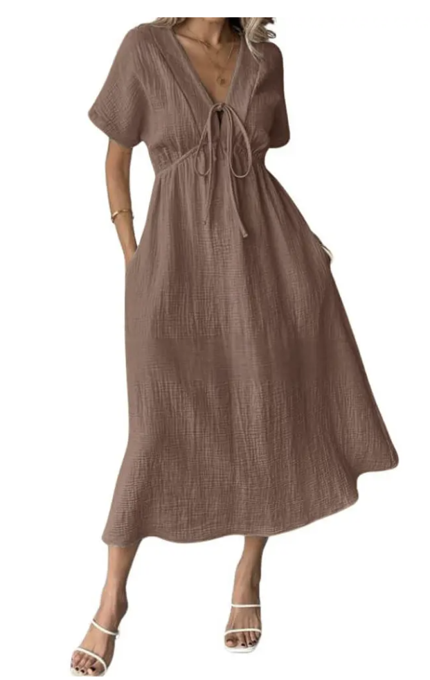 💕💕Hot Deal✨ Summer Loose Beach Dress with Pockets 👗