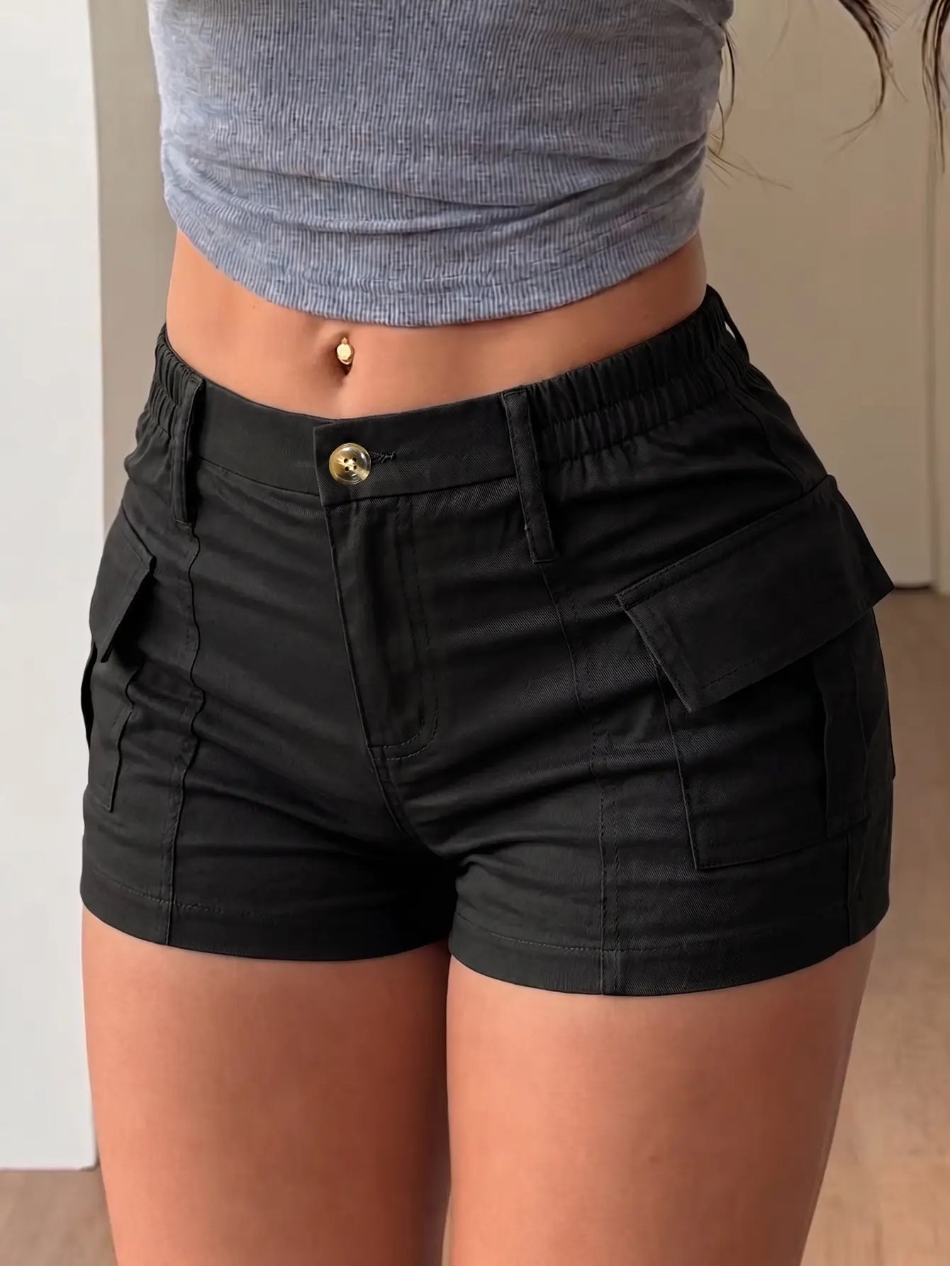 Final Day! 49% OFF ⏰🔥 Retro Slim Low-Rise Cargo Shorts Women 🩳