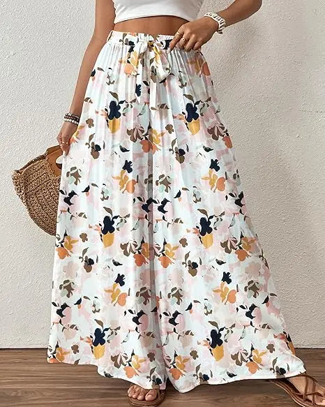 💕💕🌸 SALE Bsubseach Women's Floral Wide Leg Pants 🌸