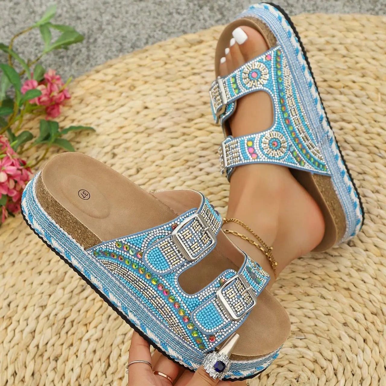 💕💕 Now On Sale 🔥 Casual Cork Slides for Women