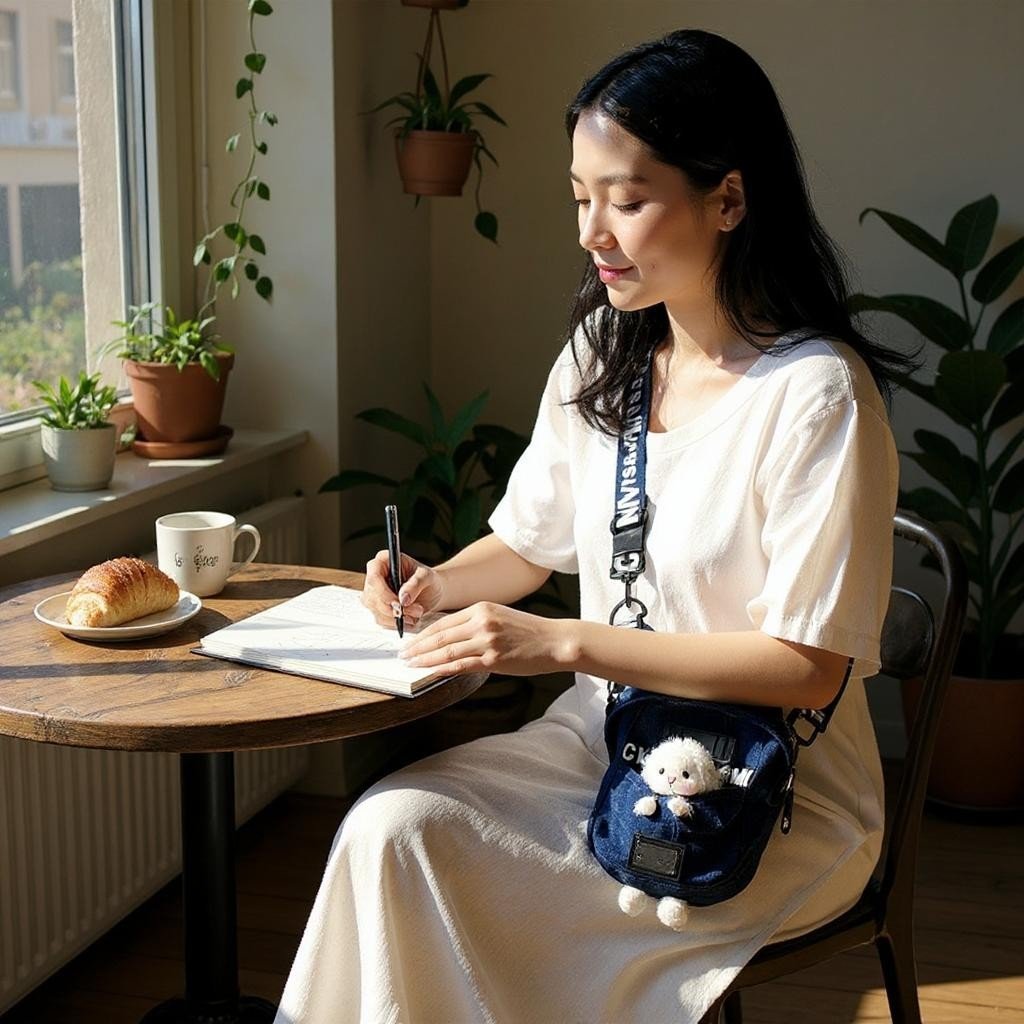 Last Day ⏰ 49% OFF Mini Denim Crossbody Sling Bag with Animal Charm Adjustable Strap