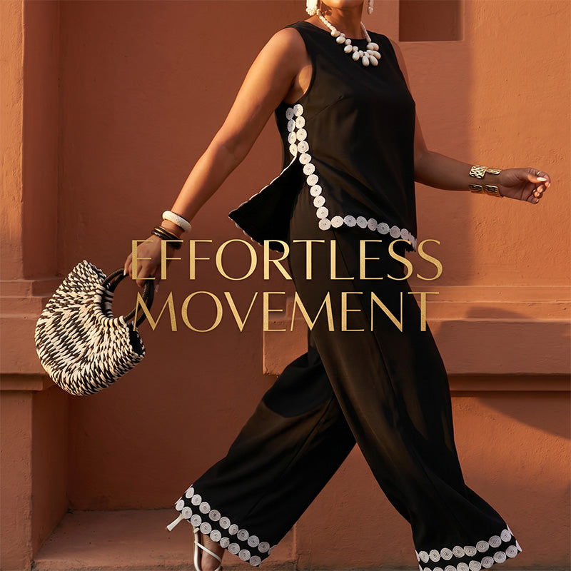 🔥50% OFF🔥Women's Sleeveless Top & Wide-Leg Pants Suit