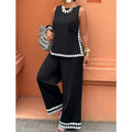 🔥50% OFF🔥Women's Sleeveless Top & Wide-Leg Pants Suit